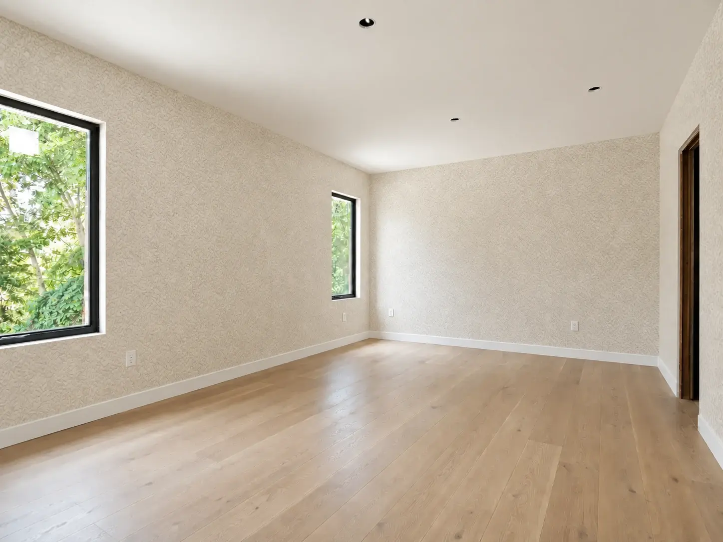 Finished wallpaper removal and installation work